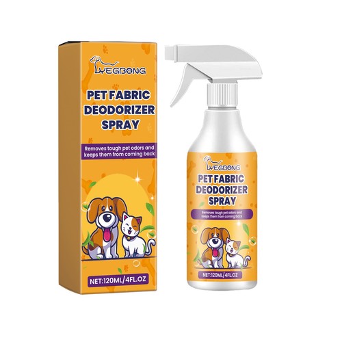Yegbong Pet Fabric Deodorizer Spray Eliminate Pet Odors & Freshen Indoor Air
