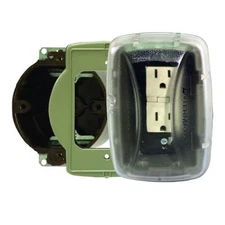 1Pc Electrical Box Cover, 1 Gang, Uv Stabilized Polycarbonate