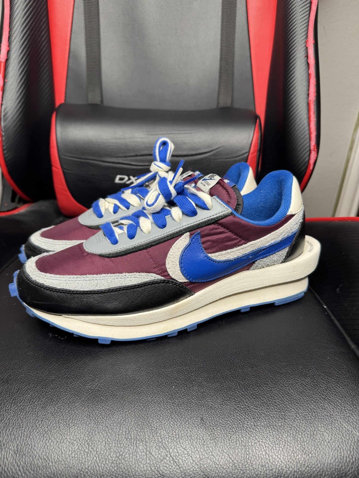 SACAI X NIKE Nike X Sacai LDWaffle 'Night Maroon Team Royal' Taglia 9