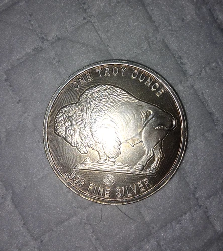 1 oz .999 pure silver buffalo round (item #3)