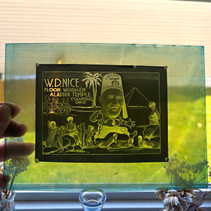 W.D. Nice Floor Walker Aladdin Temple Columbus OH Glass B&W Negative, Pin-Ups