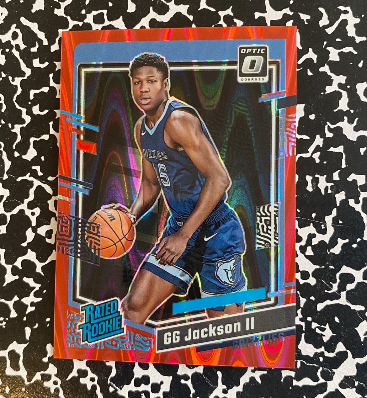2023-24 Panini Optic GG Jackson II Red Siesmic /130 (RC) #228