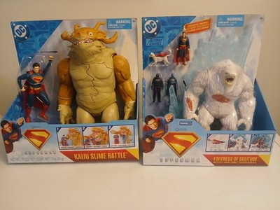 DC  Superman Vs. Kaiju Slime Battle Action Figure And Fortress Of Solitude Set