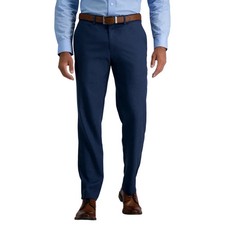 NEW Haggar Men's Size 30x32 Comfort Performance Dress Pants Straight Blue