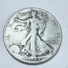 1944 Liberty Walking Silver Half Dollar - 90% Silver - Circulated Us Coin #8254