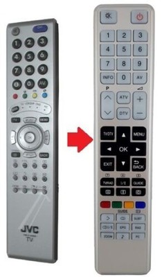 Ersatz Fernbedienung passend für JVC RM-C1910 und RM-C1910S-1C