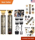 Professional Beard Trimmer for Men Cordless Rechargeable LCD Hair Clippers 4