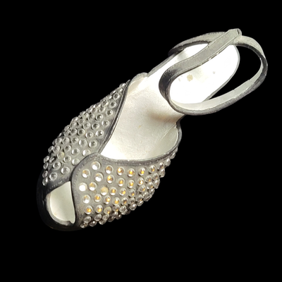 #ad Just The Right Shoe quot;Pavequot; Miniature High Heel Sandal 25004 1998 JTRS Raine $12.95