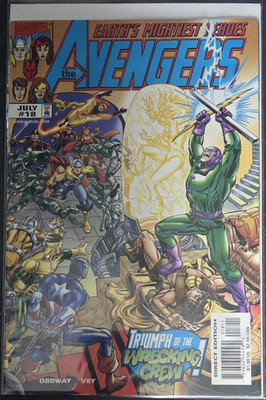 Marvel Comics The Avengers #18 Direct Edition Captain America Triumph of Crew