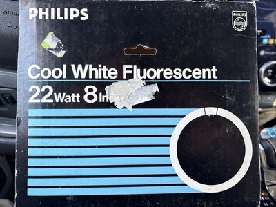 Philips FC8T9/CW Fluorescent 22W 8'' Circline Circular Lamp Light Cool White Bulb