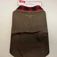 Stormy Kromer Waxed Dog Jacket, Dark Tan, Medium, New