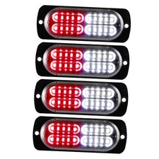 12-24v 20-led Super Bright Emergency Strobe Warning Caution Hazard Redwhite