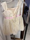 American Girl Bitty Baby Happy Birthday Outfit White Eyelet Dress Size 6 Spring — photo 4