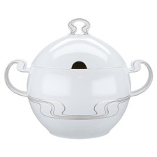 Suppenterrine Rosenthal Asimmetria Weißgold