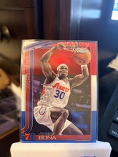 Adem Bona 2025-26 Topps Chrome Red White & Blue Refractor #183 Philadelphia