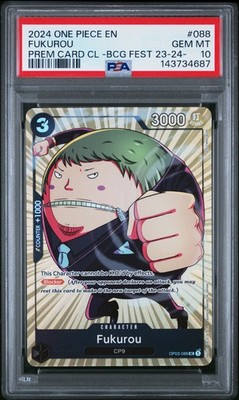 PSA 10 2024 One Piece Bandai Card Games Fest 23-24 Edition #088 Fukurou GEM MT