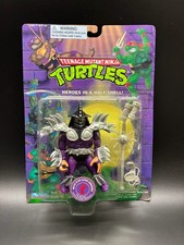 TMNT Movie Star Shredder figurina tartarughe vintage MOC 1995 carta viola rara argento