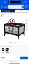 Disney Baby Peeking MIckey Play Yard with Travel Bag included