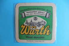 Bierdeckel  WÜRTH--Brauerei  WINDISCHESCHENBACH  Sammlung