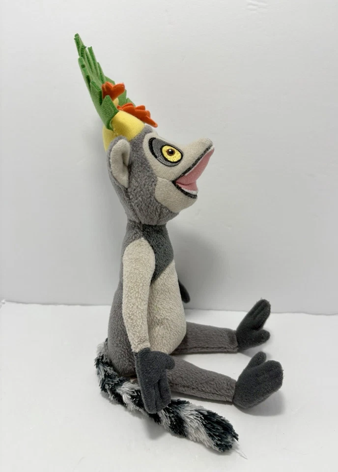 Peluche TY Beanie Babies The Penguins Madagascar - King Julien Lemur 2010 Foto 4 de 4