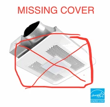 Panasonic WhisperThin DC LED 80-100 CFM Bathroom Exhaust Fan, 3-3/8 in. Housing