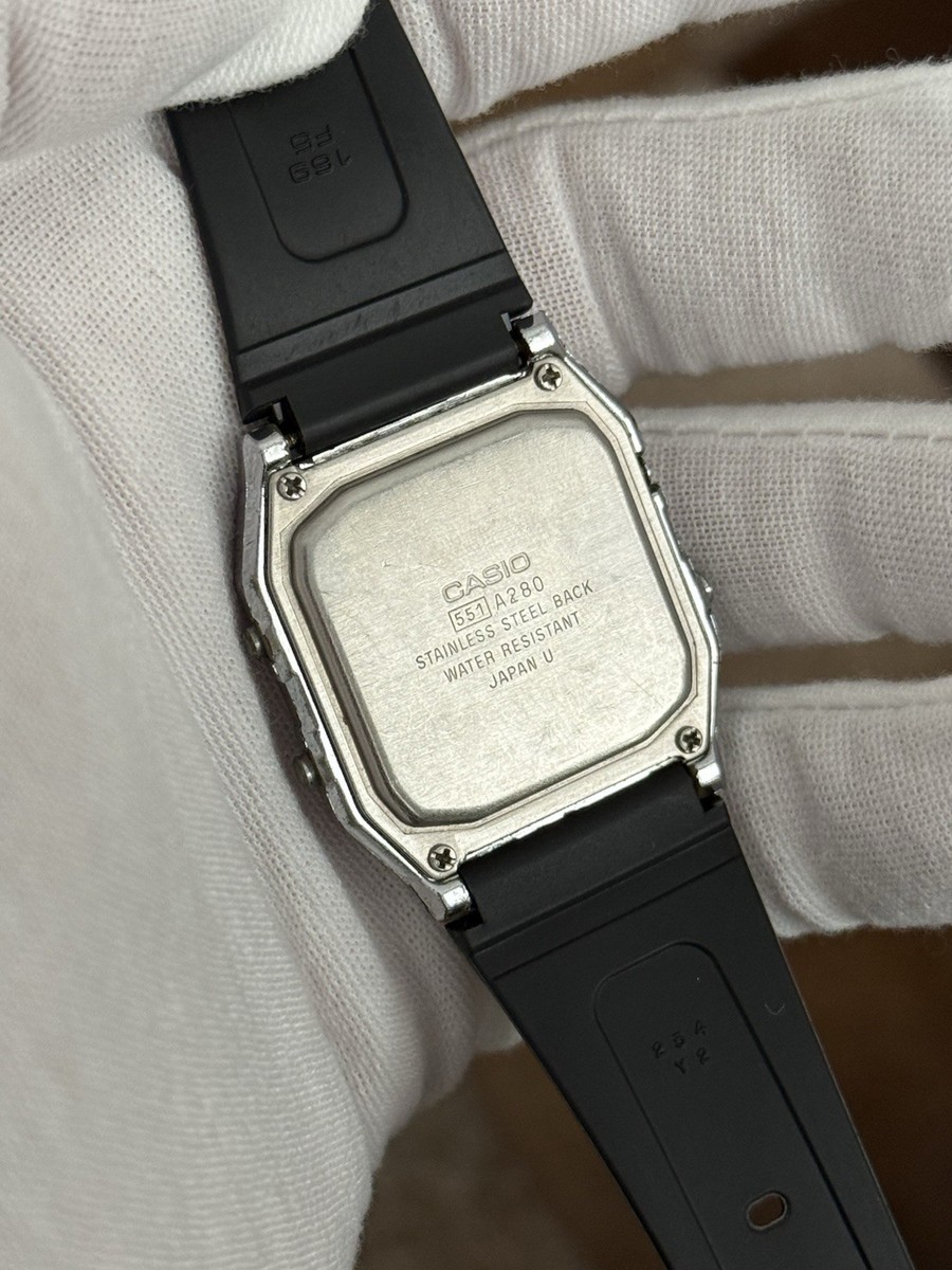Rare Vintage Casio Calendar Memo A280 Men's Digital Watch Module