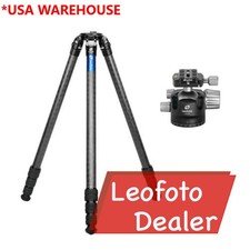 Leofoto LM-324CL  LH-55 Tripod with 75mm Video Bowl / Case / Ballhead Kit