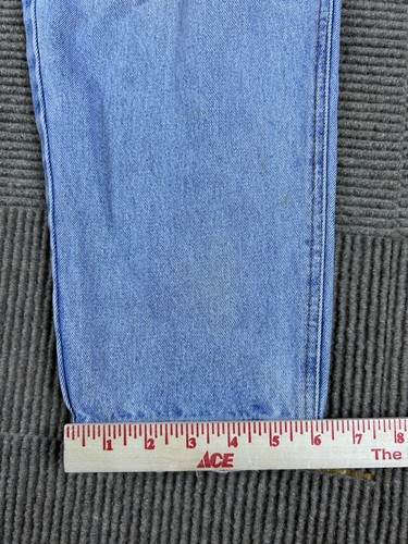Vintage LA Blues Y2K Denim Bib Overalls Women's Size 34x29 Carpenters XL Star - Picture 7 of 12