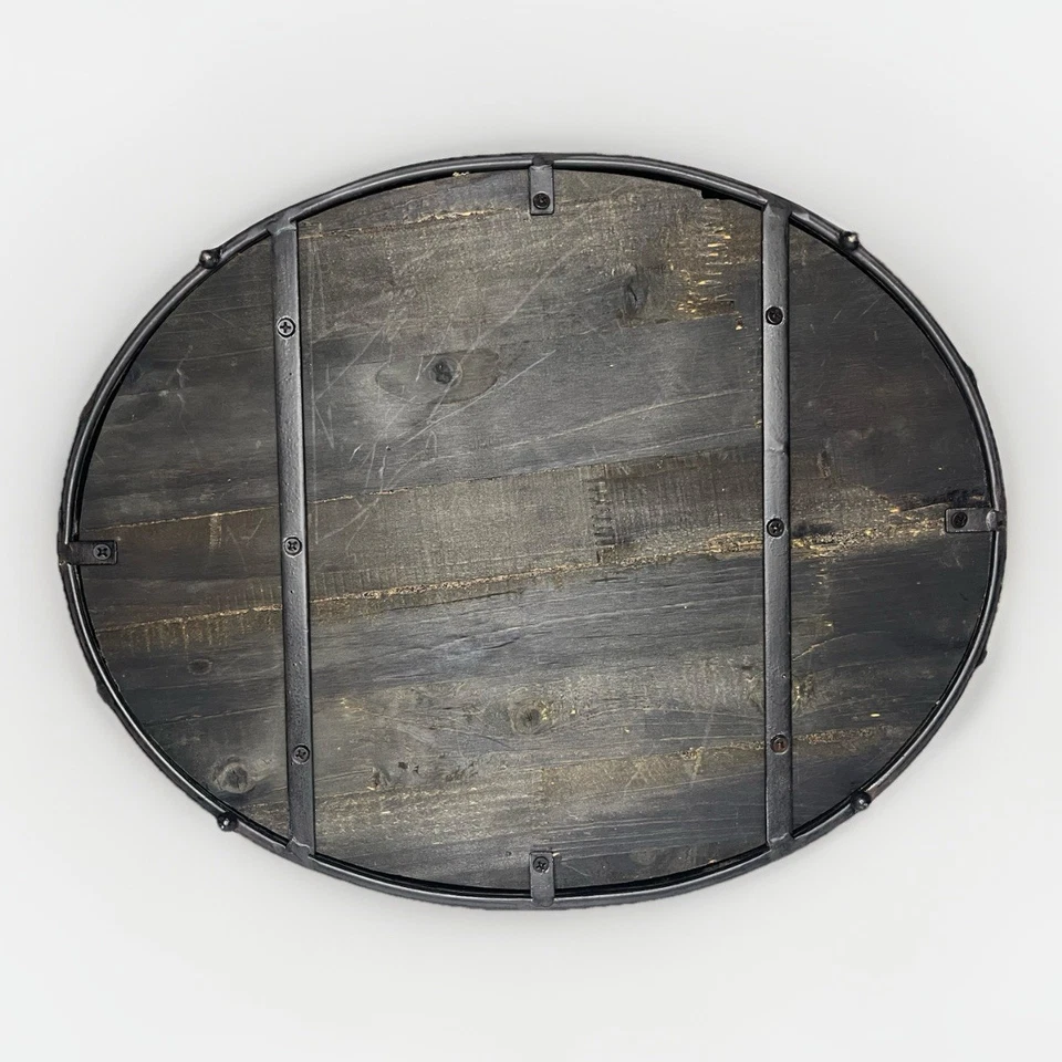 Rustic Cedar Wood w/Black Wrought Iron, Rimmed Tray "La Maison Du Chiarello" - Image 3 of 3