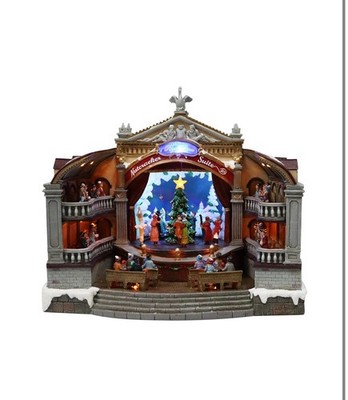 Natures Mark 13.1'' H Resin Led & Musical Opera House With Animated Scene