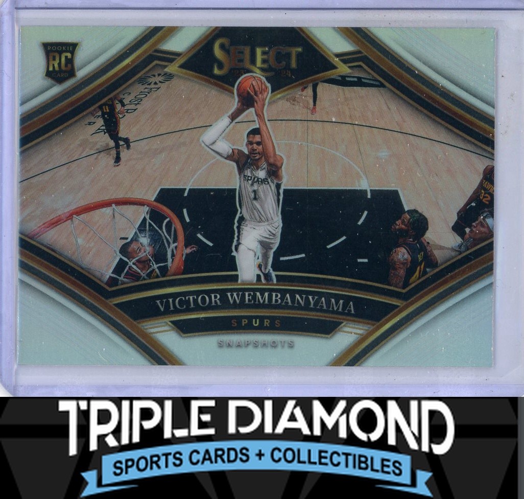 2023-24 Panini Select Victor Wembanyama Rookie Snapshots Silver Prizm Q72