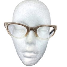 Vintage American Optical Cat Eye Glasses Frames Only Beige Nude Fade Acrylic