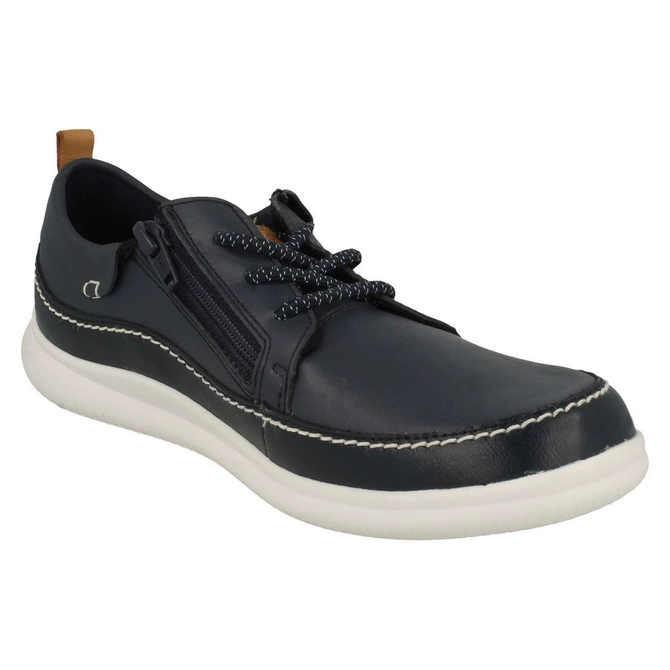 Zapatos Niños Clarks Cloud Blaze K Elasticated Con Cordones Detalle - Imagen 3 de 4