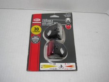 Juego de luces traseras de bloqueo de bicicleta Bell Radian 450 rojo y blanco
