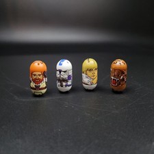 Mighty Beanz Lot Of 4 Star Wars Beans Like Skywalker , 501st , Obi-wan Kenobi