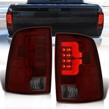 LED Tail Lights Red Smoke Lens Black Housing For Ram 1500 2500 3500 2009-2018