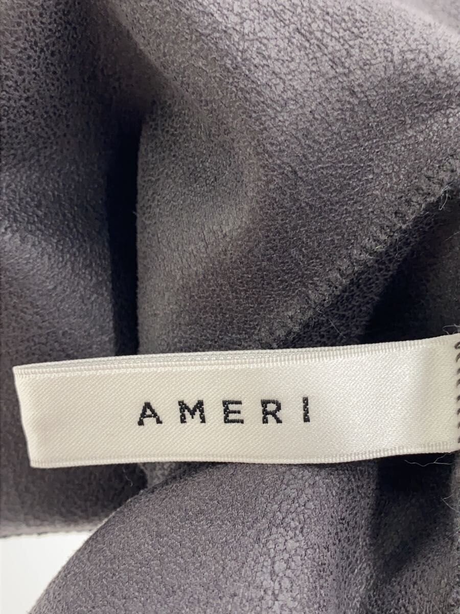 AMERI Coat M Polyester Gray Used 128cm Long Sleev… - image 3