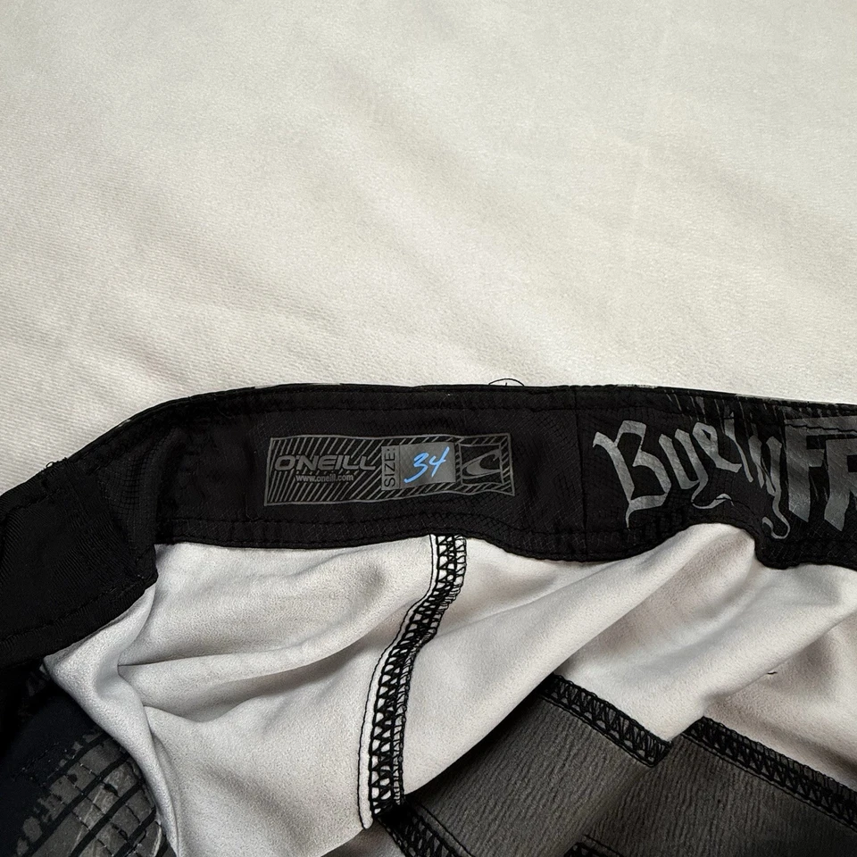 Retro Oneill Boardshorts Hombres 34 Scott Byerly Freak Wakeboard 2011 Calavera Pulpo Foto 3 de 4