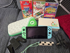 Nintendo Switch Animal Crossing Edition Console w/ Dock, Joy-Cons, 3 Games