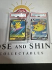 2021 Pokemon Celebrations #008 Surfing Pikachu V PSA 9 And 007 Flying Vmax
