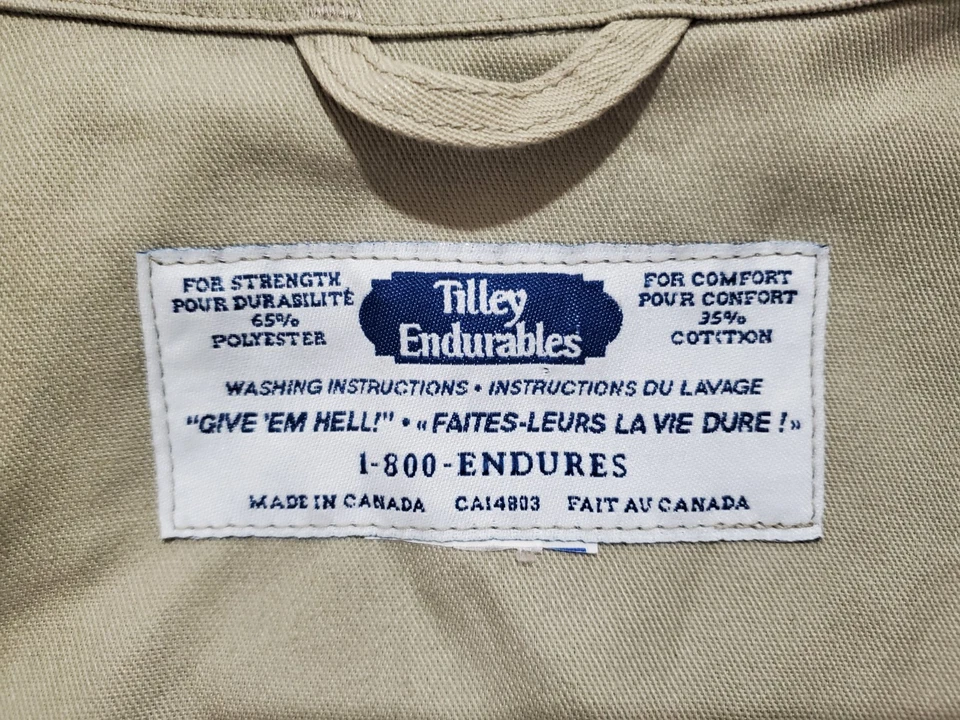 Chaleco utilitario Tilley Endurables Diferente Baterista Viaje Safari L/XL Canadá Beige Foto 4 de 4