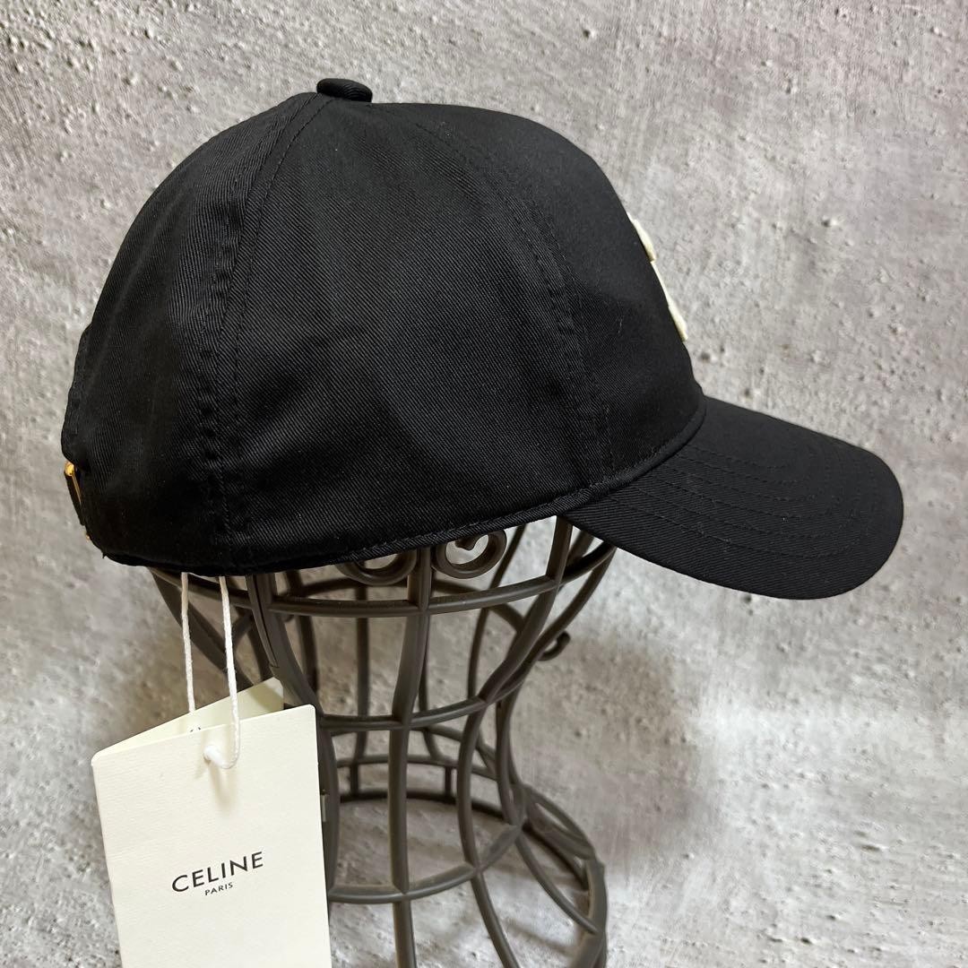 Celine Triomphe Baseball Cap Hat Black image 4