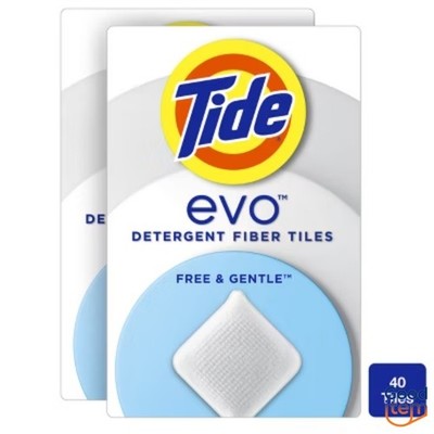 Tide Unscented Evo Free &Gentle Cleaning Concentrated Laundry Detergent 40 Loads