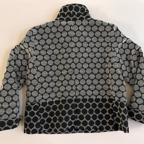 Chaqueta Chico's Lunares Jacquard Talla 1 Mediana NUEVA Mujer Negra Blanca - Imagen 5 de 7