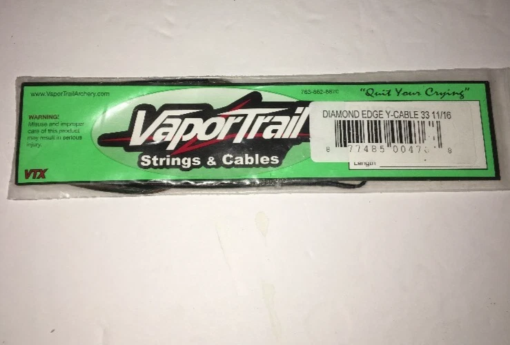 Cuerda de arco Vapor Trail Diamond Edge Y-Cable talla 33 11/16 -RARA-SE ENVÍA N 24 HORAS-NUEVA Foto 2 de 4