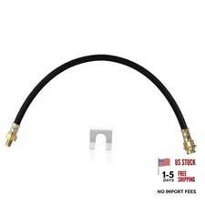 Premium 18-Inch Rubber Brake Hose - Flexible Brake Line, 3/8"-24 18 Inch