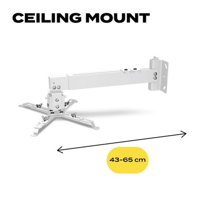 Overmax Projektorhalterung Ceiling Mount 20 kg Stahl 2-in-1 Wand Decke