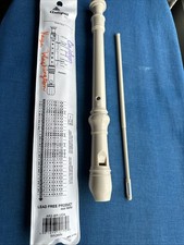 Antigua USA Sopranino Recorder White Plastic with Case, Pre-owned, See Pictures