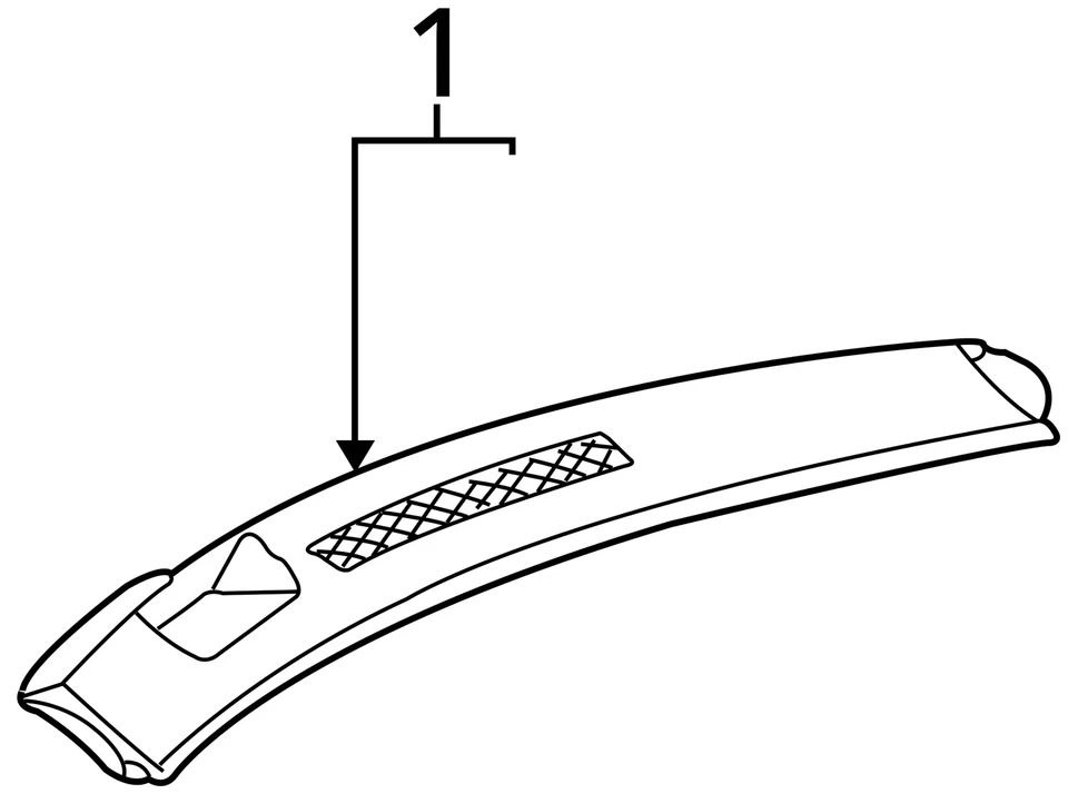 SE ADAPTA A PANEL BUICK RENDEZVOUS 2002-2007 ASM I/P UPR TR *GRIS 15250849 - NUEVO OEM Foto 3 de 3