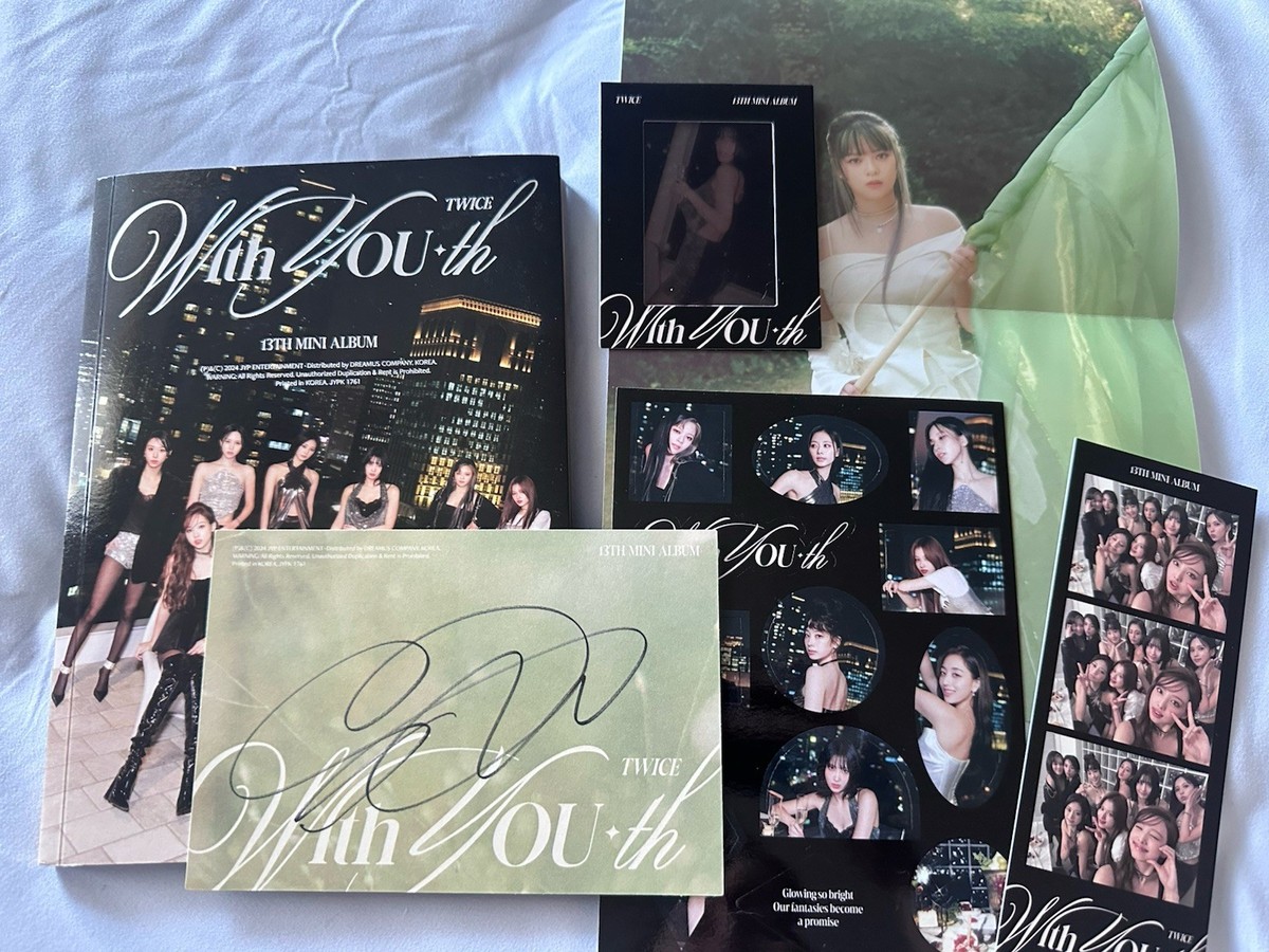 Twice Official With Youth Signed Album SANA - Includes Postcard